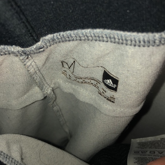 Adidas Sweatpants joggers Grey and black Size medium Adidas pants workout gym​​ - Picture 4 of 6